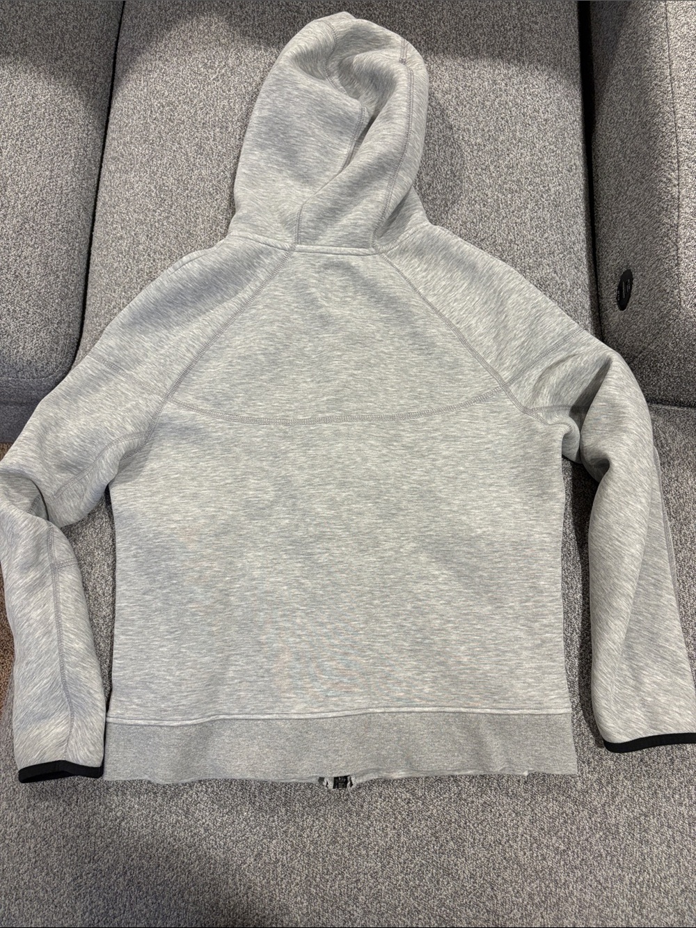 Nike Tech -Light Gray Heather Full-Zip Nike Tech - Picture 7 of 10